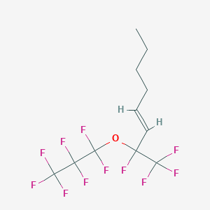 molecular formula C11H11F11O B3041138 1,1,1,2-Tetrafluoro-2-(heptafluoropropoxy)oct-3-ene CAS No. 261760-07-0