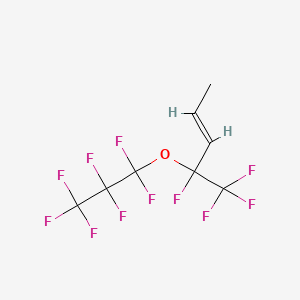 molecular formula C8H5F11O B3041139 4,5,5,5-Tetrafluoro-4-(heptafluoropropoxy)pent-2-ene CAS No. 261760-08-1