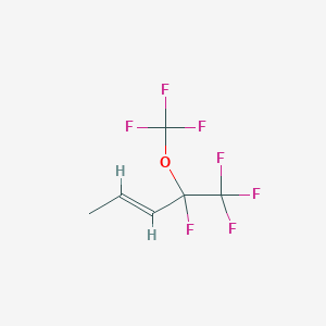 molecular formula C6H5F7O B3041145 (E)-4,5,5,5-四氟-4-(三氟甲氧基)戊-2-烯 CAS No. 261760-19-4