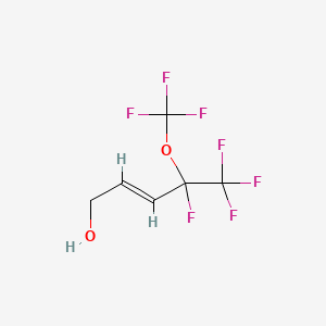 molecular formula C6H5F7O2 B3041146 4,5,5,5-四氟-4-(三氟甲氧基)戊-2-烯-1-醇 CAS No. 261760-21-8