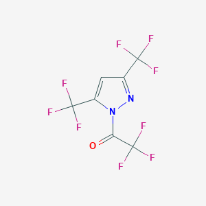 molecular formula C7HF9N2O B3041153 1-三氟乙酰基-3,5-双(三氟甲基)吡唑 CAS No. 261761-10-8