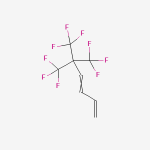 molecular formula C8H5F9 B3041154 5,5-Bis(trifluoromethyl)-6,6,6-trifluorohexa-1,3-diene CAS No. 261761-12-0