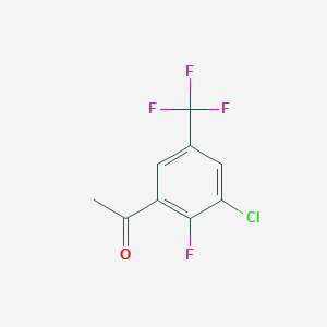 molecular formula C9H5ClF4O B3041158 3'-Chloro-2'-fluoro-5'-(trifluoromethyl)acetophenone CAS No. 261763-00-2
