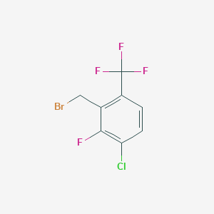 molecular formula C8H4BrClF4 B3041159 3-Chloro-2-fluoro-6-(trifluoromethyl)benzyl bromide CAS No. 261763-10-4