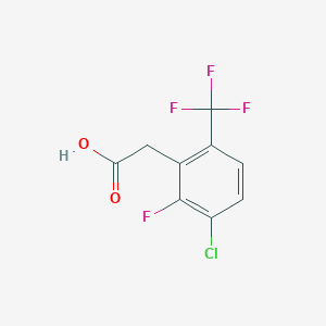 molecular formula C9H5ClF4O2 B3041160 2-[3-chloro-2-fluoro-6-(trifluoromethyl)phenyl]acetic Acid CAS No. 261763-14-8