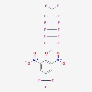 2-[(2,2,3,3,4,4,5,5,6,6,7,7-Dodecafluoroheptyl)oxy]-1,3-dinitro-5-(trifluoromethyl)benzene