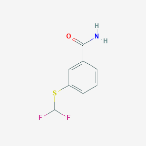molecular formula C8H7F2NOS B3041169 3-(Difluoromethylthio)benzamide CAS No. 261944-10-9