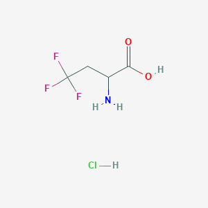 molecular formula C4H7ClF3NO2 B3041181 2-Amino-4,4,4-trifluorobutanoic acid hydrochloride CAS No. 262296-39-9