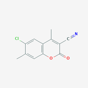 6-Chloro-3-cyano-4,7-dimethylcoumarin