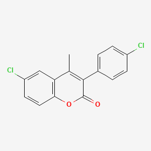6-Chloro-3-(4-chlorophenyl)-4-methylchromen-2-one