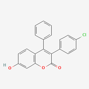 3-(4-Chlorophenyl)-7-hydroxy-4-phenylchromen-2-one
