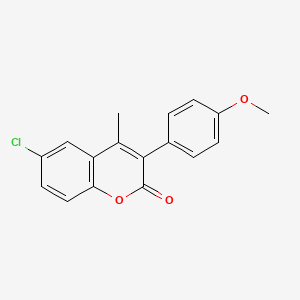 6-Chloro-3-(4-methoxyphenyl)-4-methylchromen-2-one