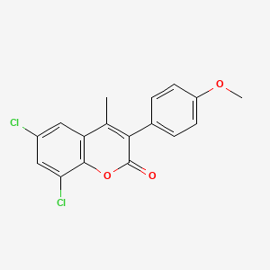 6,8-Dichloro-3-(4-methoxyphenyl)-4-methylchromen-2-one