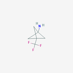 molecular formula C6H8F3N B3041202 3-(三氟甲基)双环[1.1.1]戊烷-1-胺 CAS No. 262852-08-4