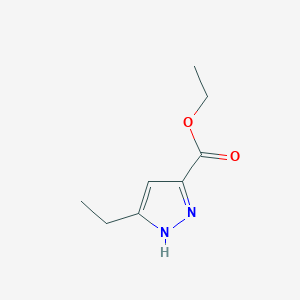 molecular formula C8H12N2O2 B3041203 3-乙基-1H-吡唑-5-羧酸乙酯 CAS No. 26308-40-7
