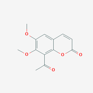 molecular formula C13H12O5 B3041204 8-Acetyl-6,7-dimethoxycoumarin CAS No. 263271-48-3
