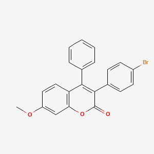 3-(4-Bromophenyl)-7-methoxy-4-phenylchromen-2-one