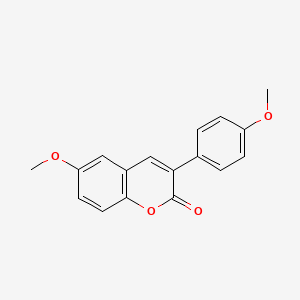 molecular formula C17H14O4 B3041208 Coumarine, 6-methoxy-3-(4-methoxyphenyl)- CAS No. 263364-71-2