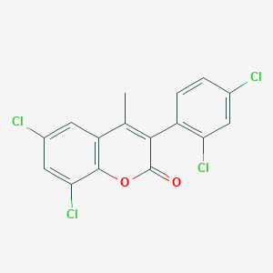 6,8-Dichloro-3-(2,4-dichlorophenyl)-4-methylchromen-2-one