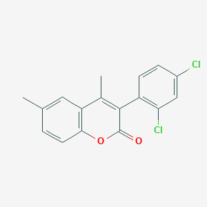 molecular formula C17H12Cl2O2 B3041223 3-(2,4-Dichlorophenyl)-4,6-dimethylchromen-2-one CAS No. 263364-96-1