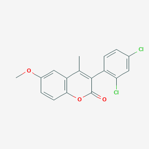 molecular formula C17H12Cl2O3 B3041227 3-(2,4-Dichlorophenyl)-6-methoxy-4-methylchromen-2-one CAS No. 263365-01-1