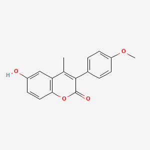 molecular formula C17H14O4 B3041229 6-hydroxy-3-(4-methoxyphenyl)-4-methyl-2H-chromen-2-one CAS No. 263365-05-5