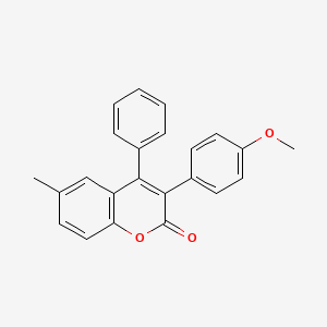 molecular formula C23H18O3 B3041230 3-(4-Methoxyphenyl)-6-methyl-4-phenylchromen-2-one CAS No. 263365-07-7
