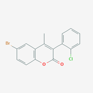 molecular formula C16H10BrClO2 B3041231 6-Bromo-3-(2-chlorophenyl)-4-methylchromen-2-one CAS No. 263365-09-9