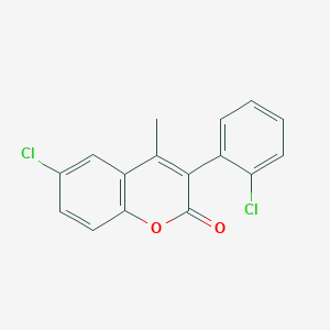 molecular formula C16H10Cl2O2 B3041234 6-Chloro-3-(2-chlorophenyl)-4-methylchromen-2-one CAS No. 263365-14-6