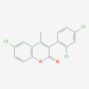 6-Chloro-3-(2,4-dichlorophenyl)-4-methylchromen-2-one