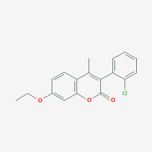 molecular formula C18H15ClO3 B3041237 3-(2-Chlorophenyl)-7-ethoxy-4-methylchromen-2-one CAS No. 263365-28-2