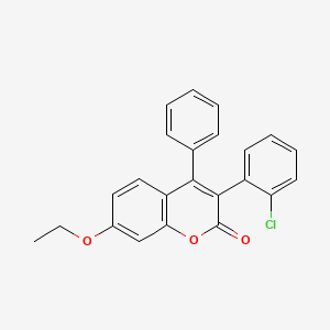 molecular formula C23H17ClO3 B3041238 3-(2-Chlorophenyl)-7-ethoxy-4-phenylchromen-2-one CAS No. 263365-30-6