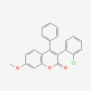 molecular formula C22H15ClO3 B3041240 3-(2-Chlorophenyl)-7-methoxy-4-phenylchromen-2-one CAS No. 263365-39-5