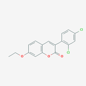 molecular formula C17H12Cl2O3 B3041242 3-(2,4-Dichlorophenyl)-7-ethoxychromen-2-one CAS No. 263365-41-9