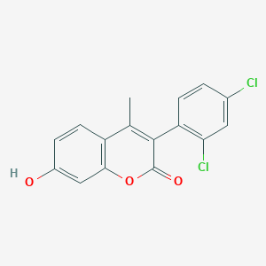 molecular formula C16H10Cl2O3 B3041245 3-(2,4-Dichlorophenyl)-7-hydroxy-4-methylchromen-2-one CAS No. 263365-44-2