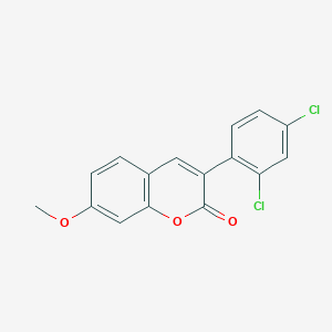 molecular formula C16H10Cl2O3 B3041246 3-(2,4-Dichlorophenyl)-7-methoxychromen-2-one CAS No. 263365-45-3