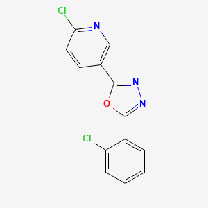 2-(2-Chlorophenyl)-5-(6-chloro-3-pyridyl)-1,3,4-oxadiazole