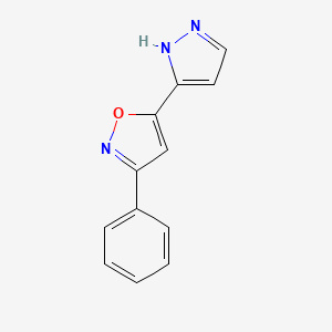 3-Phenyl-5-(1H-pyrazol-3-YL)isoxazole