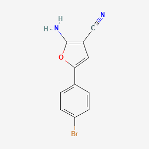 2-Amino-5-(4-bromophenyl)furan-3-carbonitrile