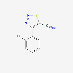 molecular formula C9H4ClN3S B3041279 4-(2-Chlorophenyl)-1,2,3-thiadiazole-5-carbonitrile CAS No. 265326-54-3