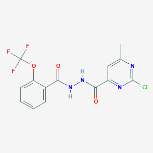 N'1-[(2-chloro-6-methylpyrimidin-4-yl)carbonyl]-2-(trifluoromethoxy)benzene-1-carbohydrazide
