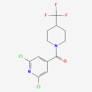 molecular formula C12H11Cl2F3N2O B3041284 (2,6-Dichloro-4-pyridyl)[4-(trifluoromethyl)piperidino]methanone CAS No. 266361-80-2