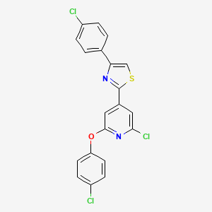 2-[2-Chloro-6-(4-chlorophenoxy)-4-pyridyl]-4-(4-chlorophenyl)-1,3-thiazole