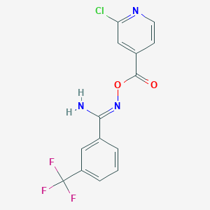 O1-[(2-chloro-4-pyridyl)carbonyl]-3-(trifluoromethyl)benzene-1-carbohydroximamide