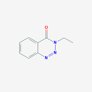 molecular formula C9H9N3O B3041306 3-Ethyl-benzotriazin-4-one CAS No. 26944-60-5