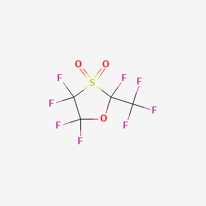 molecular formula C4F8O3S B3041307 2,4,4,5,5-Pentafluoro-2-(trifluoromethyl)-1,3-oxathiolane 3,3-dioxide CAS No. 26954-17-6