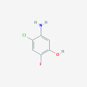 molecular formula C6H5ClFNO B3041310 5-Amino-4-chloro-2-fluorophenol CAS No. 270899-93-9