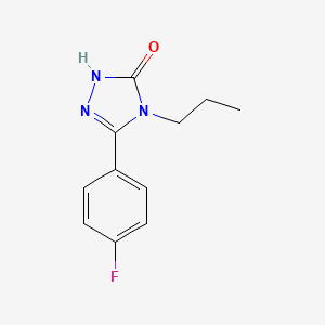 molecular formula C11H12FN3O B3041311 3-(4-氟苯基)-4-丙基-4,5-二氢-1H-1,2,4-三唑-5-酮 CAS No. 271798-52-8