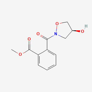 molecular formula C12H13NO5 B3041314 甲基(S)-2-(4-羟基异噁唑烷-2-羰基)苯甲酸酯 CAS No. 272459-61-7