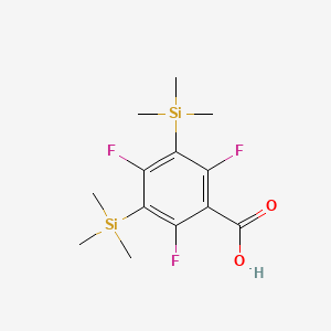 molecular formula C13H19F3O2Si2 B3041320 2,4,6-三氟-3,5-双(三甲基甲硅烷基)苯甲酸 CAS No. 27602-36-4